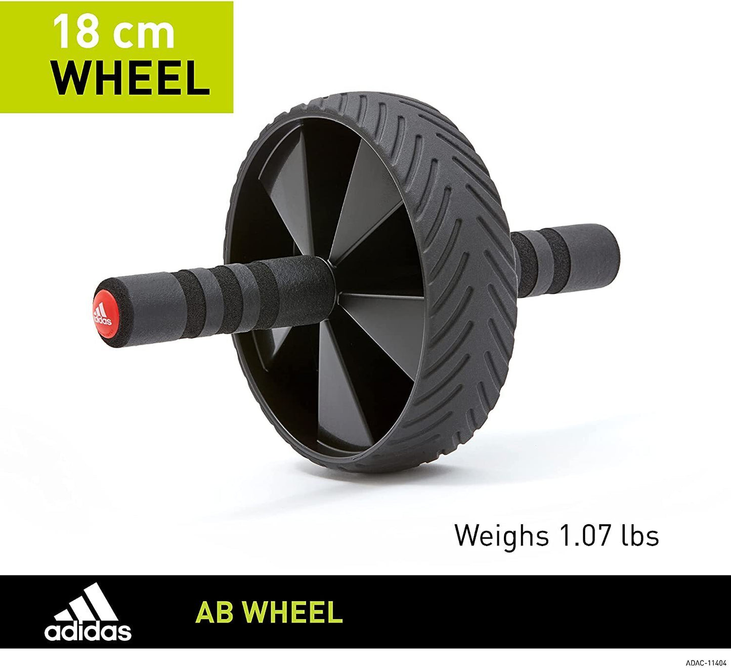 Adidas Ab Wheel Abdominal Core Strength Trainer Gym Fitness Exerciser Roller