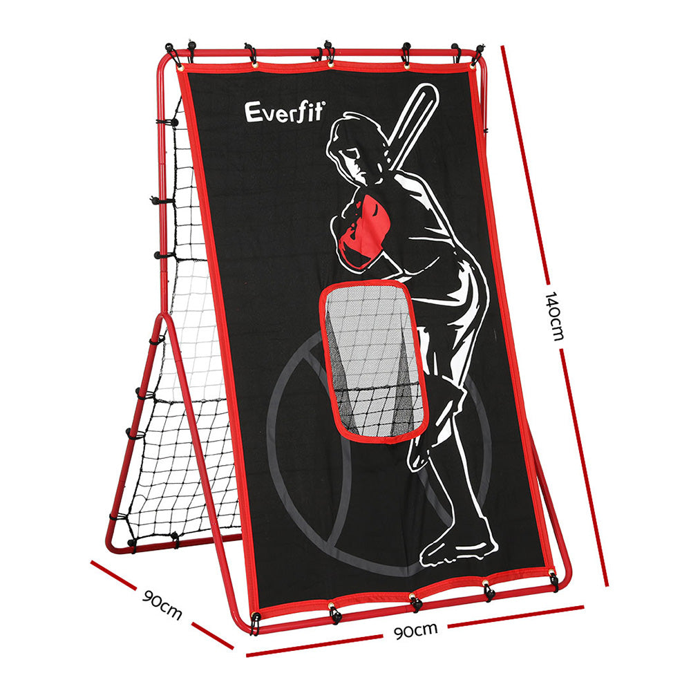Everfit 2 in 1 Baseball Net Target Zone Rebound Net Pitching Target Hitter